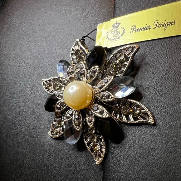 Premier Designs “Pearls Night Out” Broach or Necklace Pendant - Picture 5 of 6